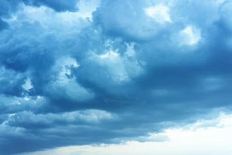 Dramatic Cinematic Moody Cloudy Sky Background Stock Photos