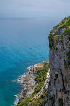 Dramatic Cliffs Along The Coast Fotos de archivo