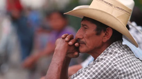 Dramatic close-up face. Guatemala Stock-Footage 34275753