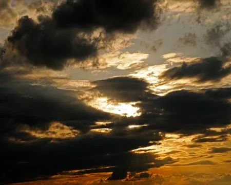 Dramatic cloud filled sky. dramatic cloud filled sky Stock Photos