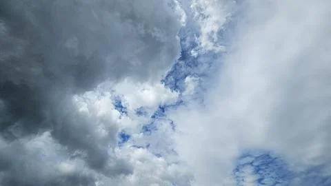 Dramatic Cloud Formation in Blue Sky Stock Photos