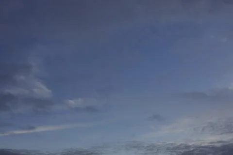 Dramatic cloud formation during twilight period. Stock Photos