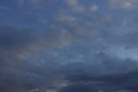 Dramatic cloud formation during twilight period. Stock Photos