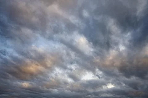 Dramatic cloud formation, filling the format, Baden-Wuerttemberg, Germany 写真素材