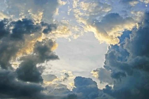 Dramatic Cloud formation Stock Photos