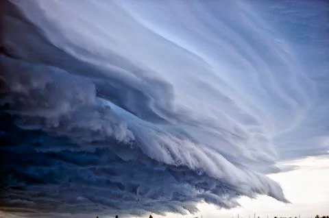 Dramatic cloud formation. Stock Photos