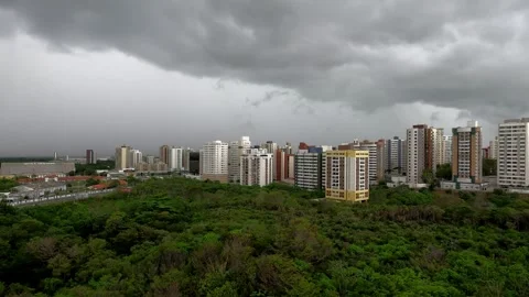 Dramatic Cloud Formation Before the Storm Stock Footage 301646539