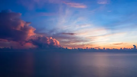 Dramatic Cloud at horizon Stock Footage 140034676