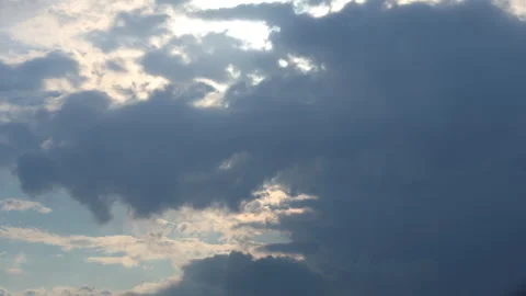 Dramatic Cloud Landscape, Time-lapse footage of Storm cloud Video stock 314308647