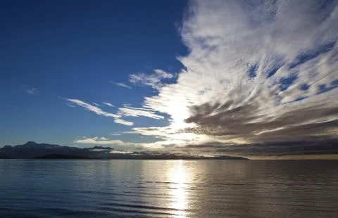 Dramatic cloud over the bay Stock Photos