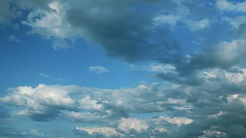 Dramatic Cloud Scenery Over a Gorgeous and Clear Blue Sky on a Beautiful Day in 写真素材