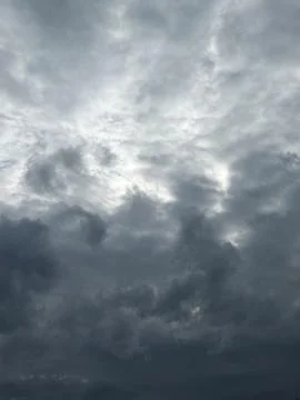 Dramatic Cloud Texture with Sunlight Breaking Through Stock Photos