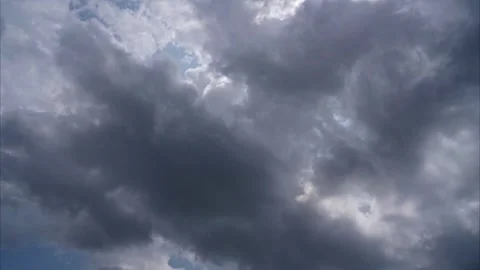 Dramatic Cloud Timelapse in Blue Sky – 4K 25fps Stock Footage 311203242