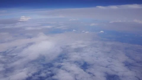 Dramatic Cloud view from Plane Stock Footage 133509173
