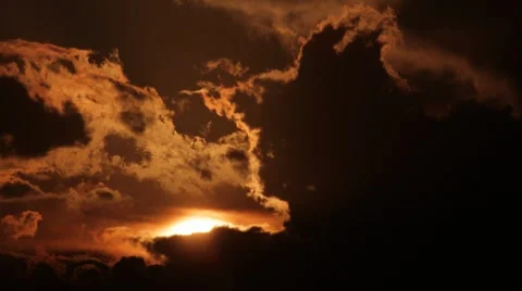 Dramatic Clouds-02.mp4 Stock Footage