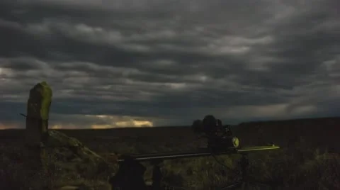 Dramatic clouds above the Karoo Stock Footage 59842779