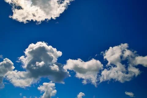 Dramatic clouds against a blue sky Stock Photos