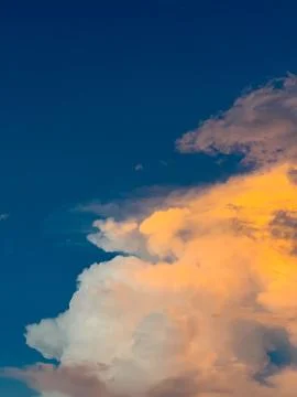 Dramatic Clouds Against Blue Sky Stock-Fotos