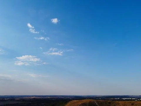 Dramatic Clouds and Sky at Dunstable Downs of England UK Stock Photos