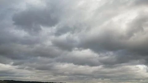 Dramatic Clouds and Sky over the Luton City of England UK Stock Photos