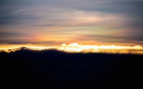 Dramatic clouds and sky of sunset Stock Photos