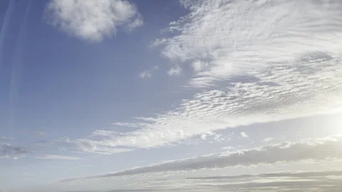 Dramatic Clouds and Sunlight Over Southern California Coast Stock Footage 341350998