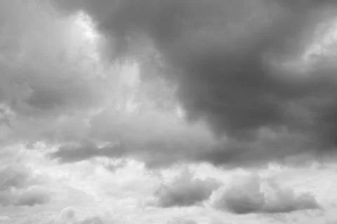 Dramatic clouds background. Clouds over horizon, cloudscape, storm. Stock Photos