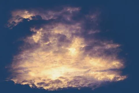 Dramatic Clouds Background Filtered Stock Illustration