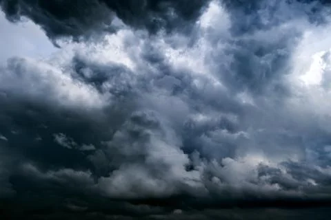 Dramatic Clouds Background Stock Photos