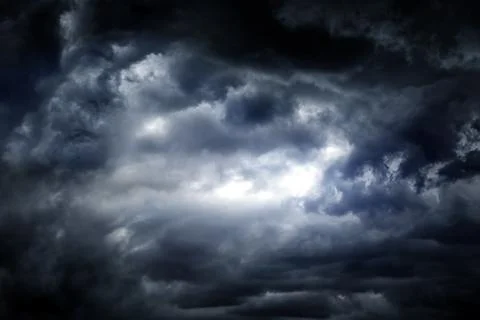 Dramatic Clouds Background Stock Photos