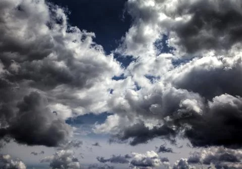 Dramatic Clouds Background Stock Photos