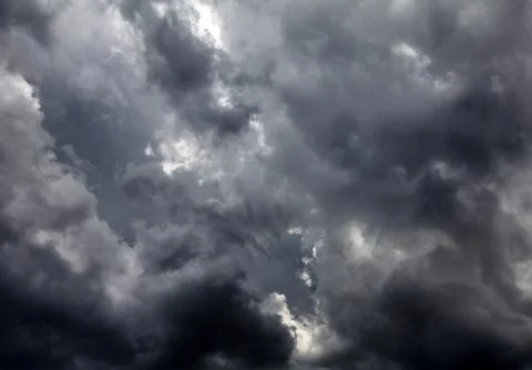 Dramatic Clouds Background Stock-Fotos