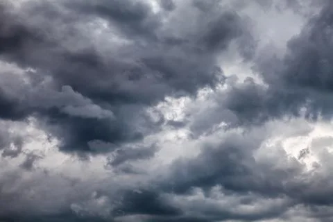 Dramatic Clouds Background Stock Photos