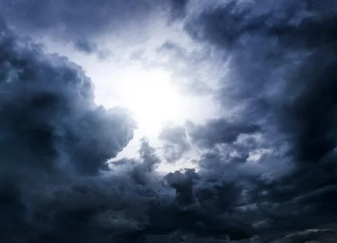 Dramatic Clouds Background Stock Photos