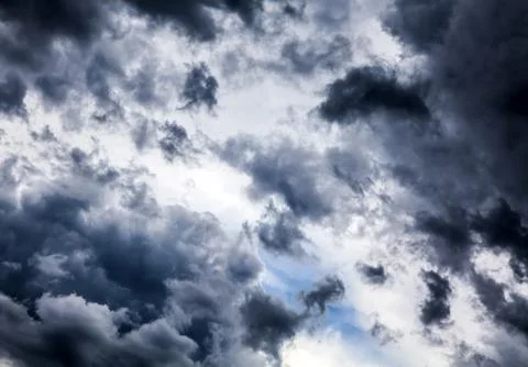 Dramatic Clouds Background Stock Photos