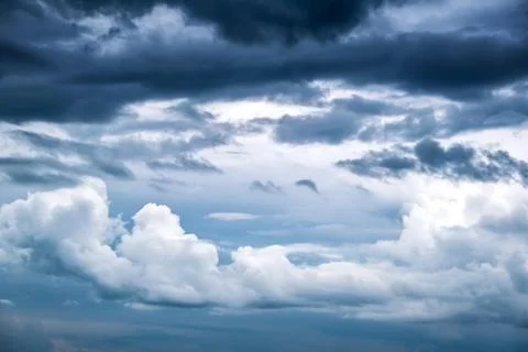 Dramatic Clouds Background Stock Photos