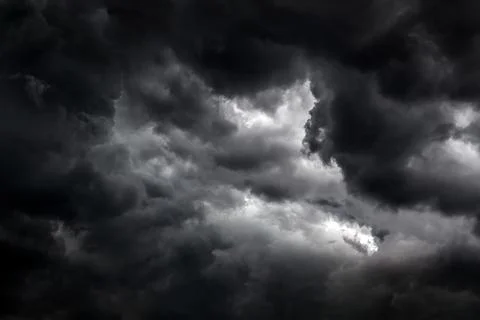 Dramatic Clouds Background Stock-Fotos
