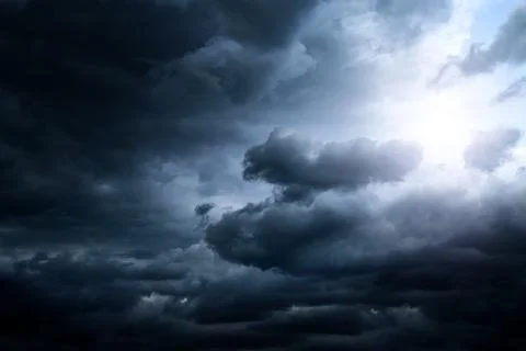 Dramatic Clouds Background Stock Photos