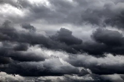Dramatic Clouds Background Stock Photos