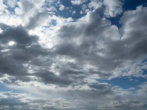 Dramatic clouds in the blue sky 写真素材