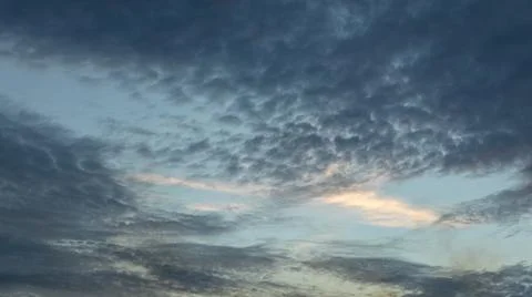 Dramatic Clouds at Dusk Stock Photos