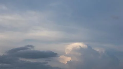 Dramatic Clouds at Dusk 스톡 사진