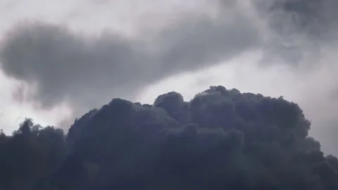 Dramatic clouds explosions. 4K UHD timelapse. Stock Footage 235506176