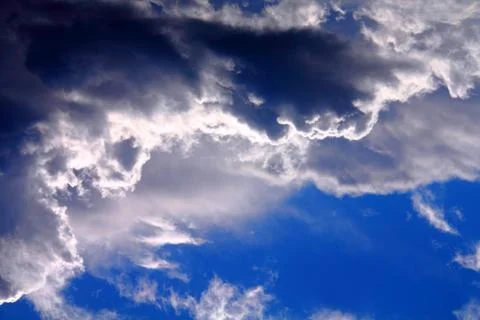 Dramatic clouds Stock Illustration