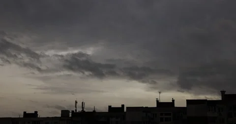 Dramatic Clouds motion time-lapse Stock Footage 145879790