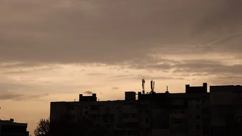 Dramatic Clouds motion time-lapse Stock Footage 145880062