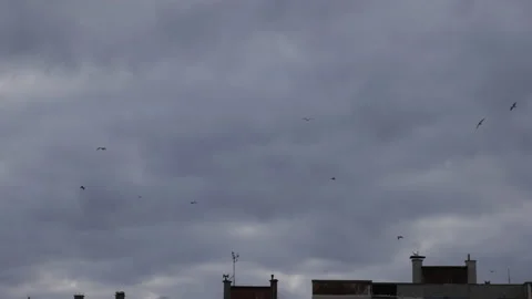 Dramatic Clouds motion time-lapse Stockbeeldmateriaal 145880217