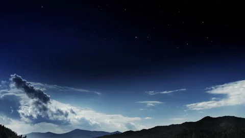 Dramatic clouds in the mountains, high-voltage line, dam and dam Stock Footage 119639963