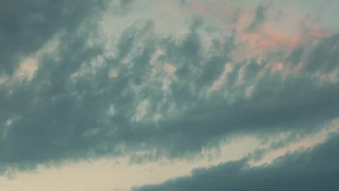 Dramatic clouds moving fast across sky timelapse stormy cloudscape 4k Stock Footage 343450173