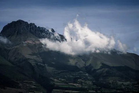 Dramatic Clouds Over Ecuadorian Peaks Stock Photos